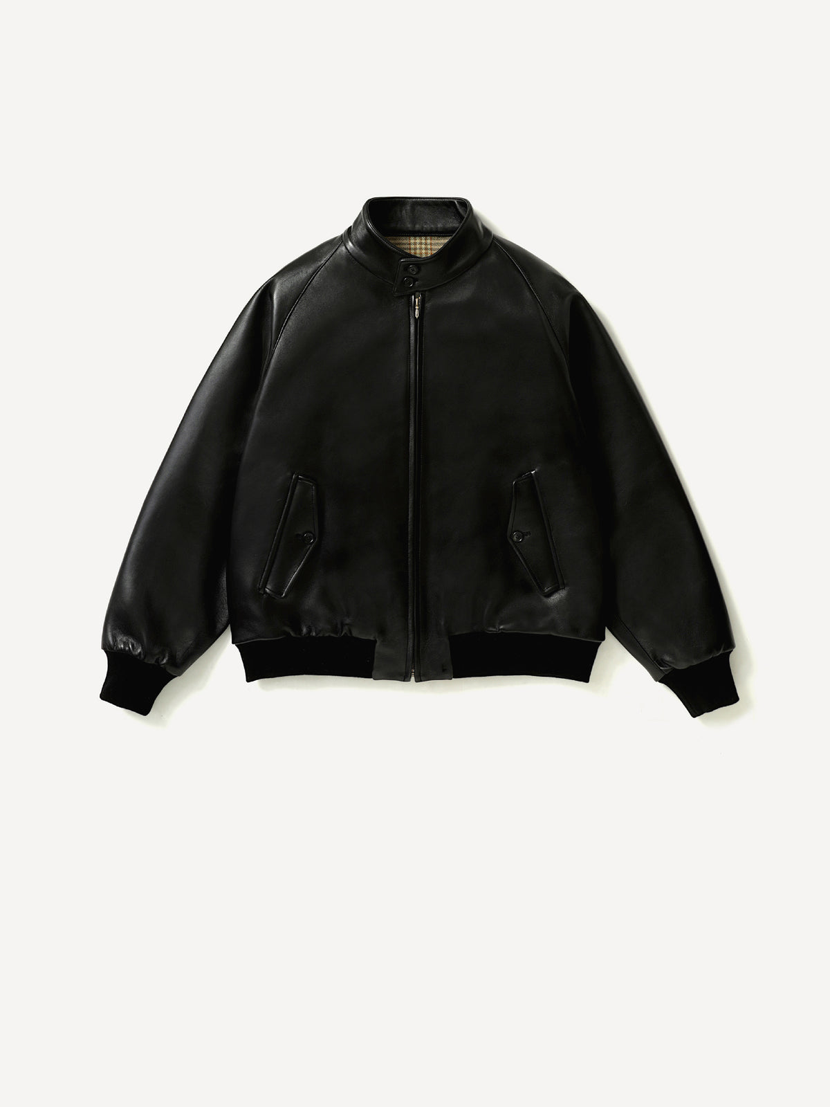 Leather Harrington Jacket