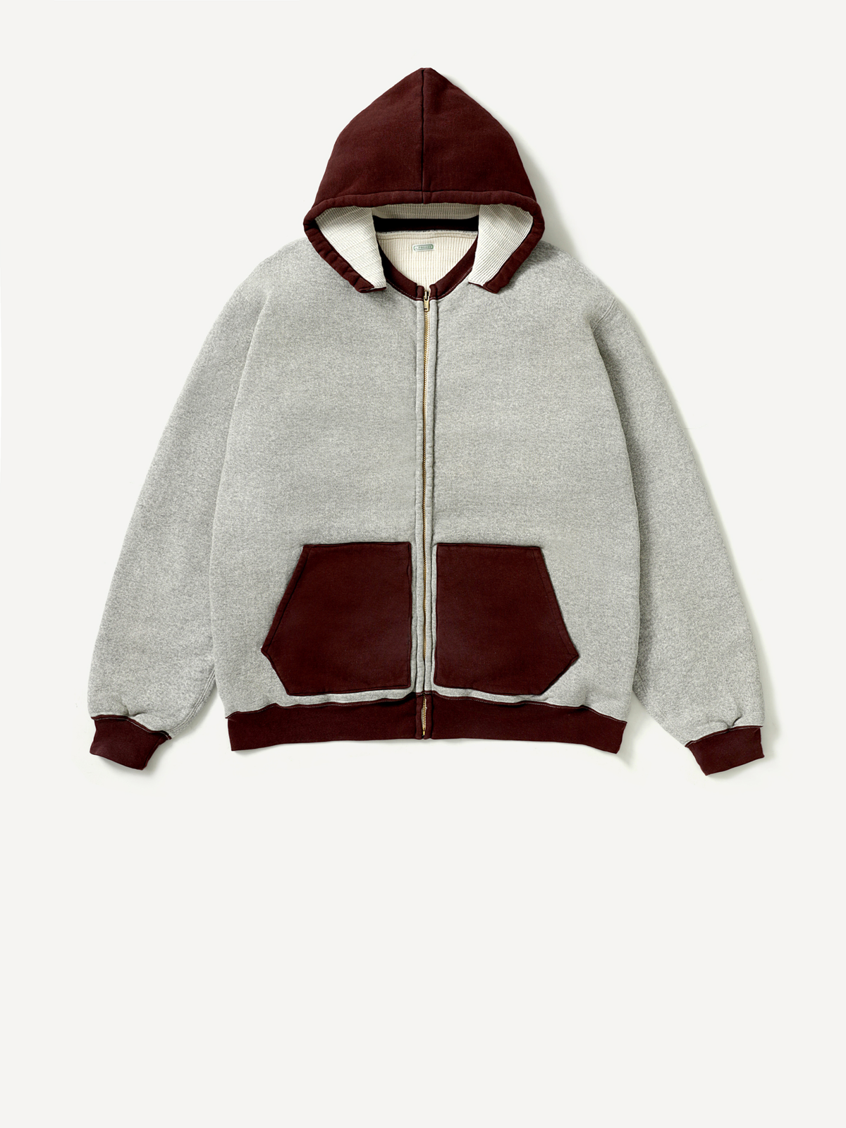 #Color_Gray×Burgundy